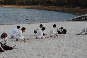 I still have sand in my gi.