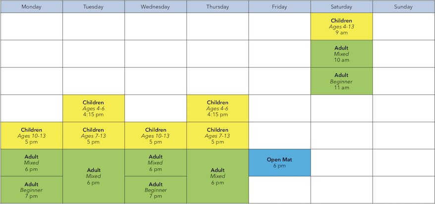 Class Schedule