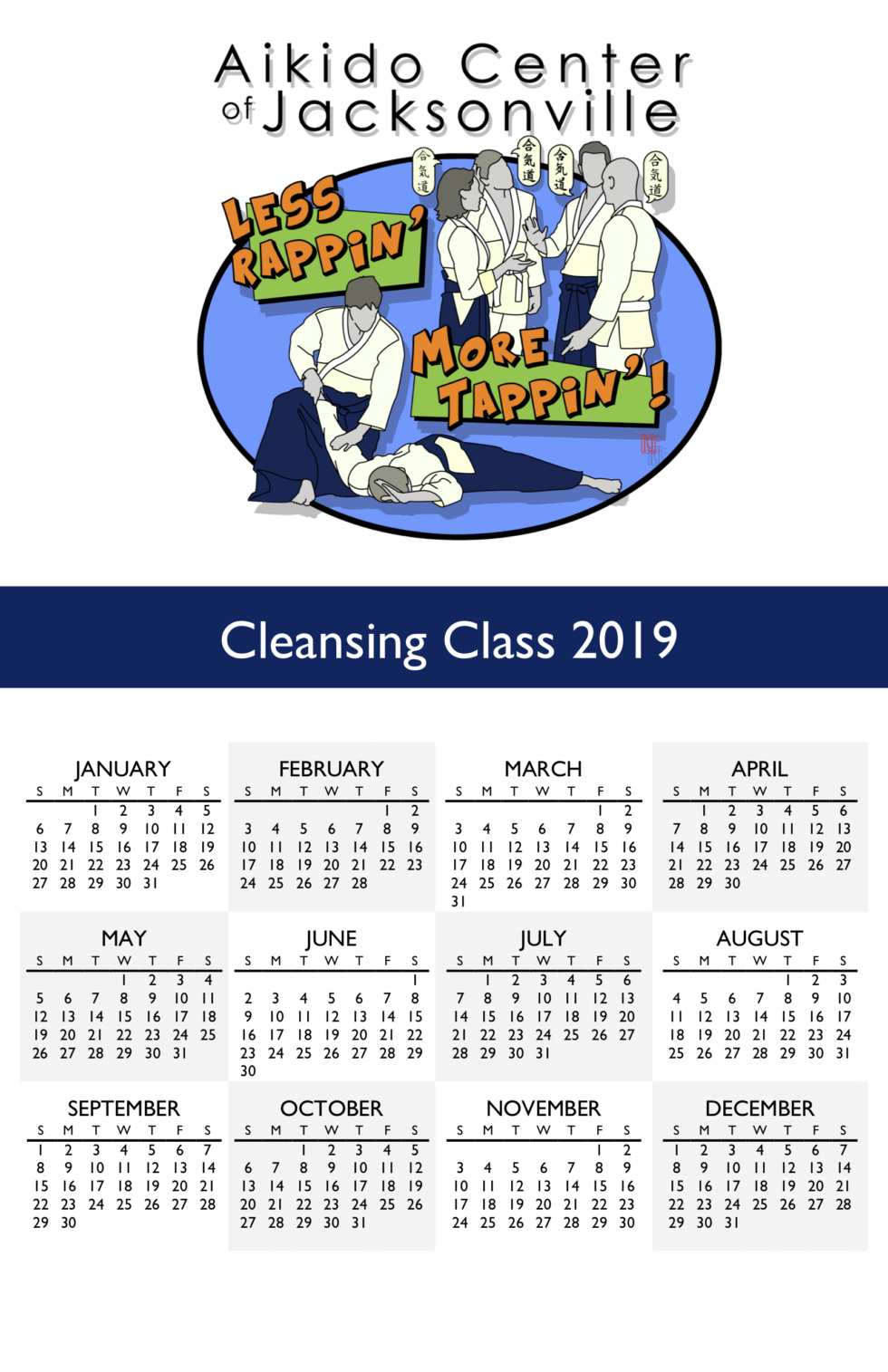 Cleansing Class Calendar 2019