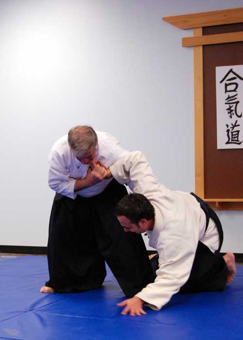 Sensei DiMarco demonstrating technique