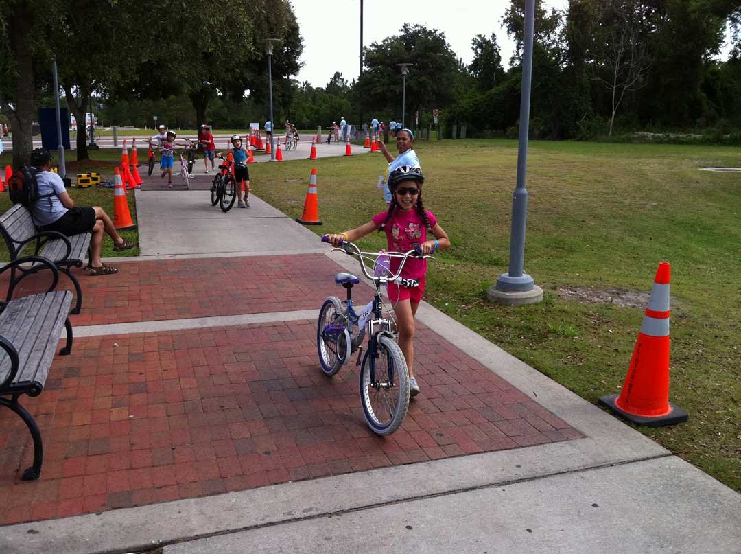 Tatiana at kids Triathlon